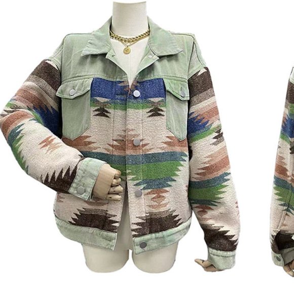 THE KARIANA LADIES AZTEC PRINT  JEAN SHACKET - Picture 2 of 9